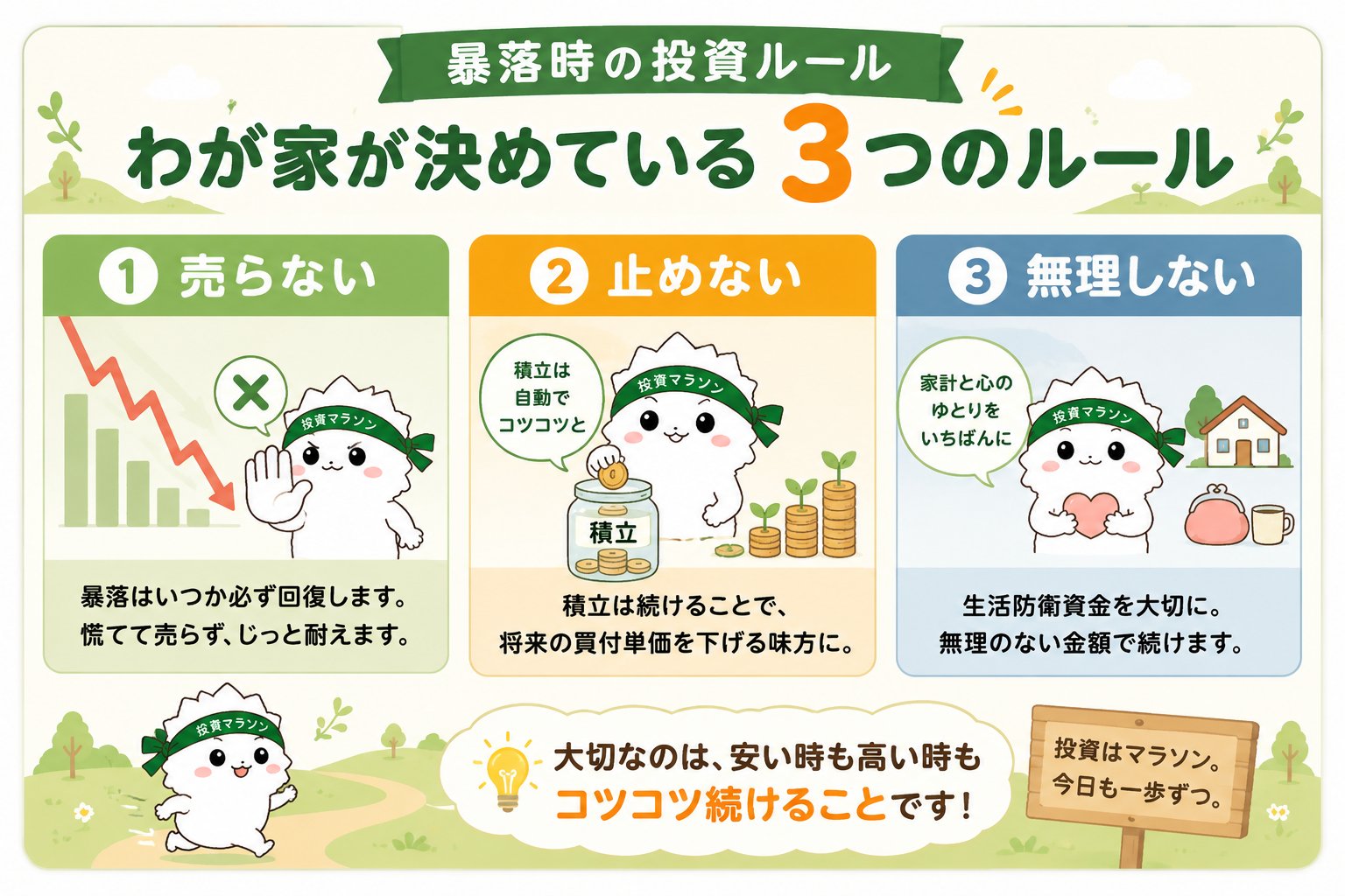 わが家の暴落時の投資ルール