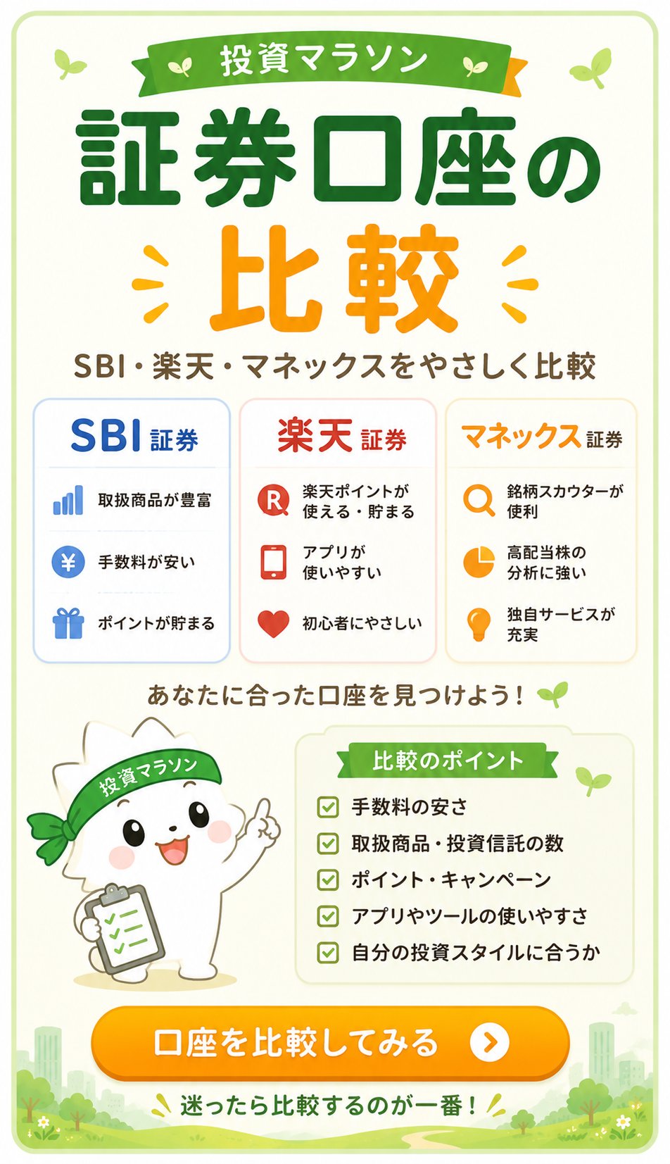 証券口座の比較記事を読む