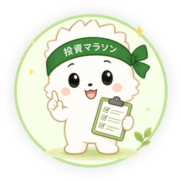 使い方を案内する投資マラソンちゃんアイコン